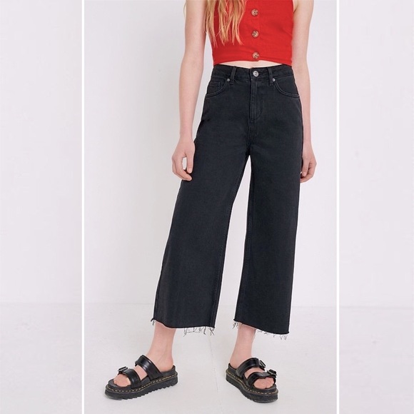 BDG Flood cropped denim culottes jeans 24 - Picture 9 of 17